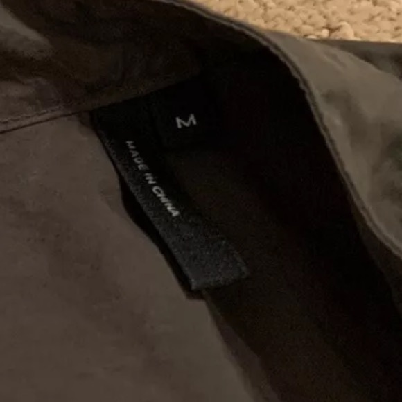 Helmut Lang Bondage Button Up Shirt Strap Seat Belt Olive Green Khaki Medium M - Picture 4 of 16